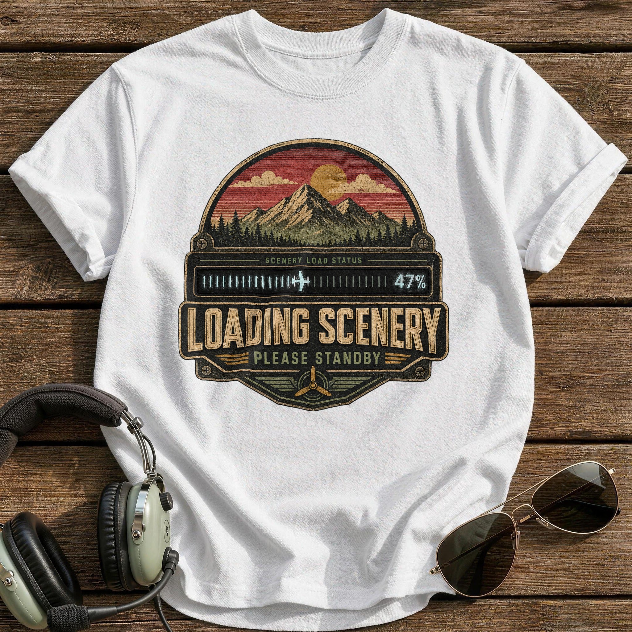 Scenery Load Status T-Shirt - White