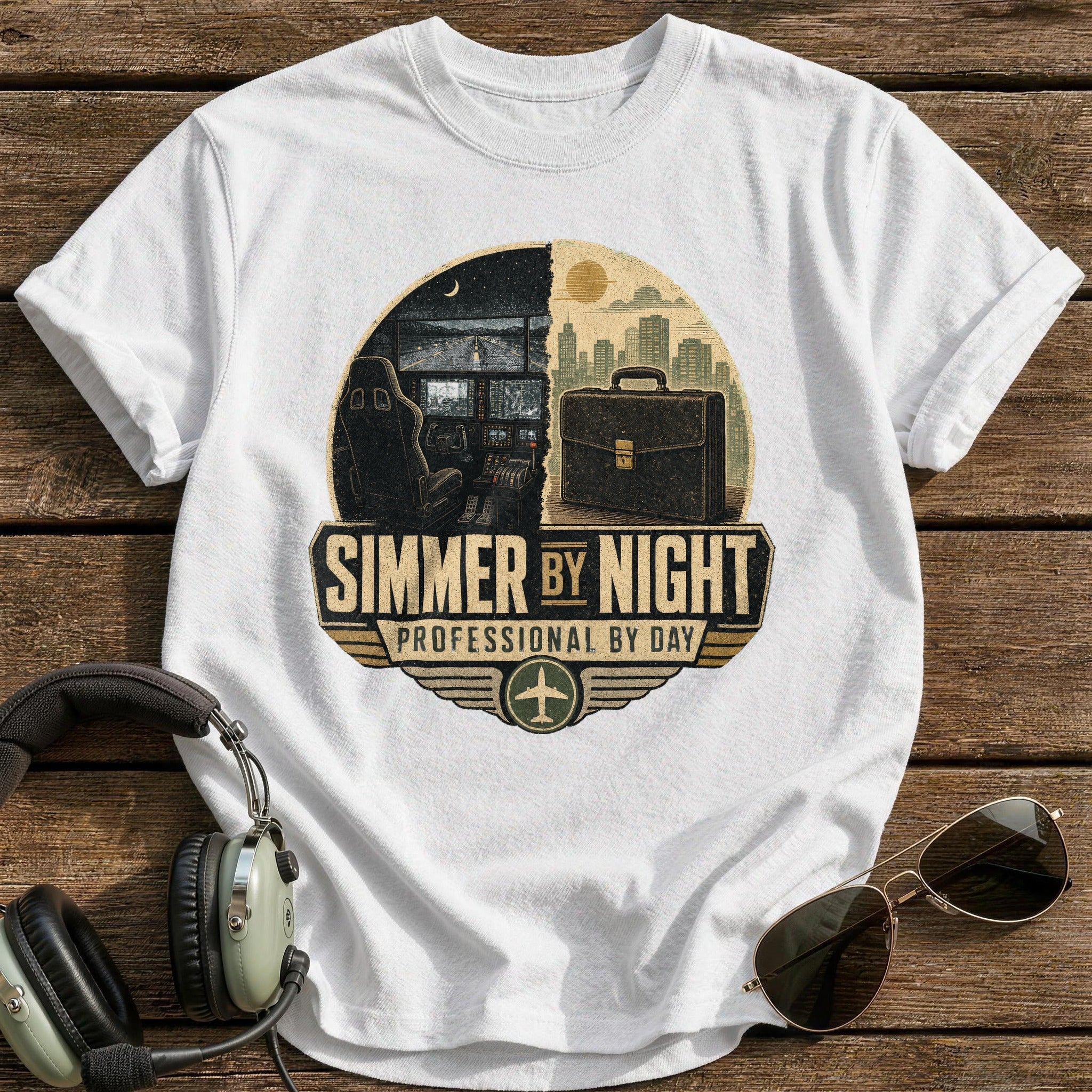 Simmer by Night T-Shirt - White