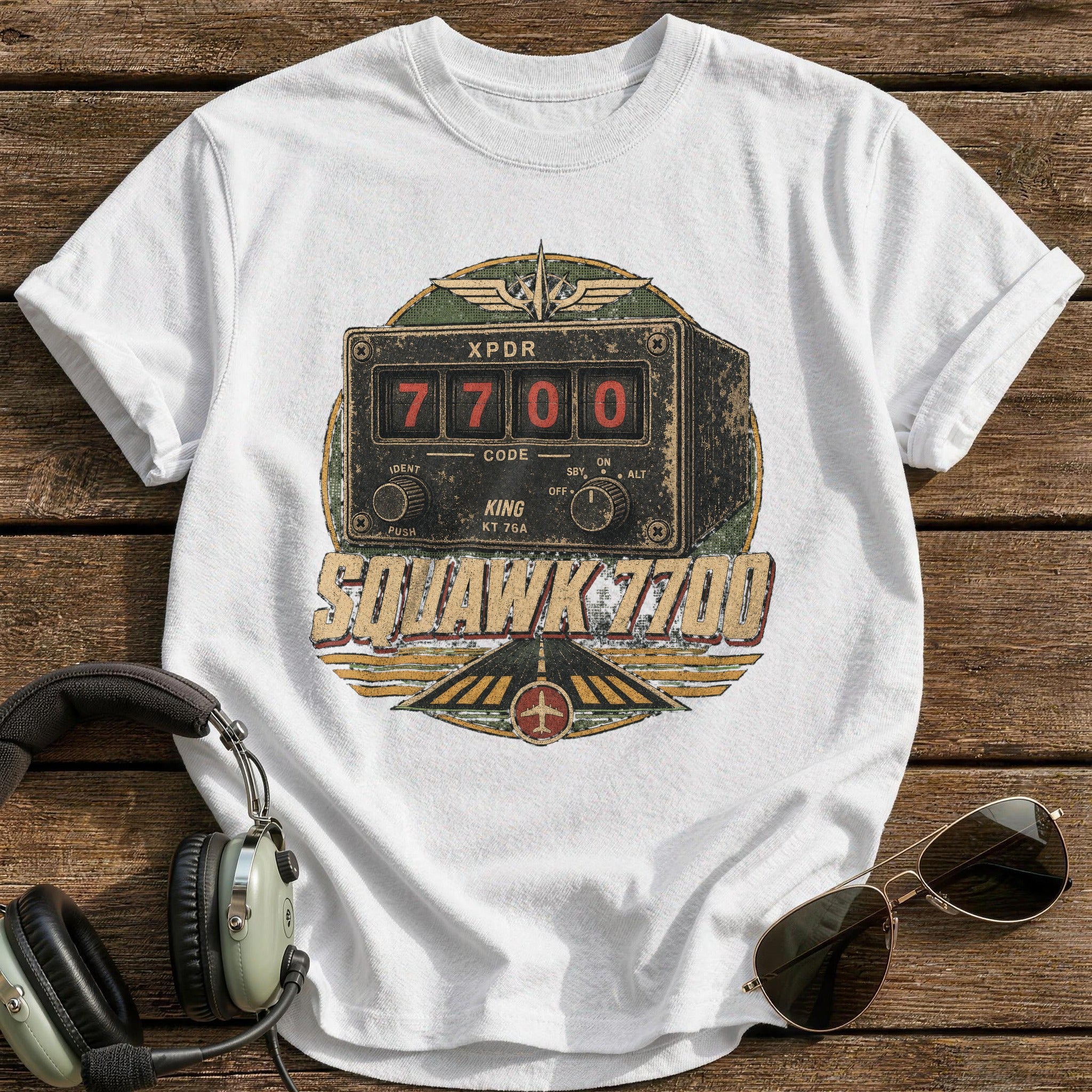 Squawk 7700 T-Shirt - White