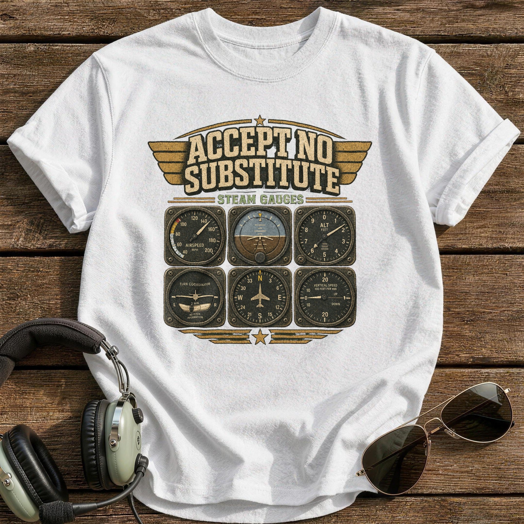Steam Gauge Fluency T-Shirt - White
