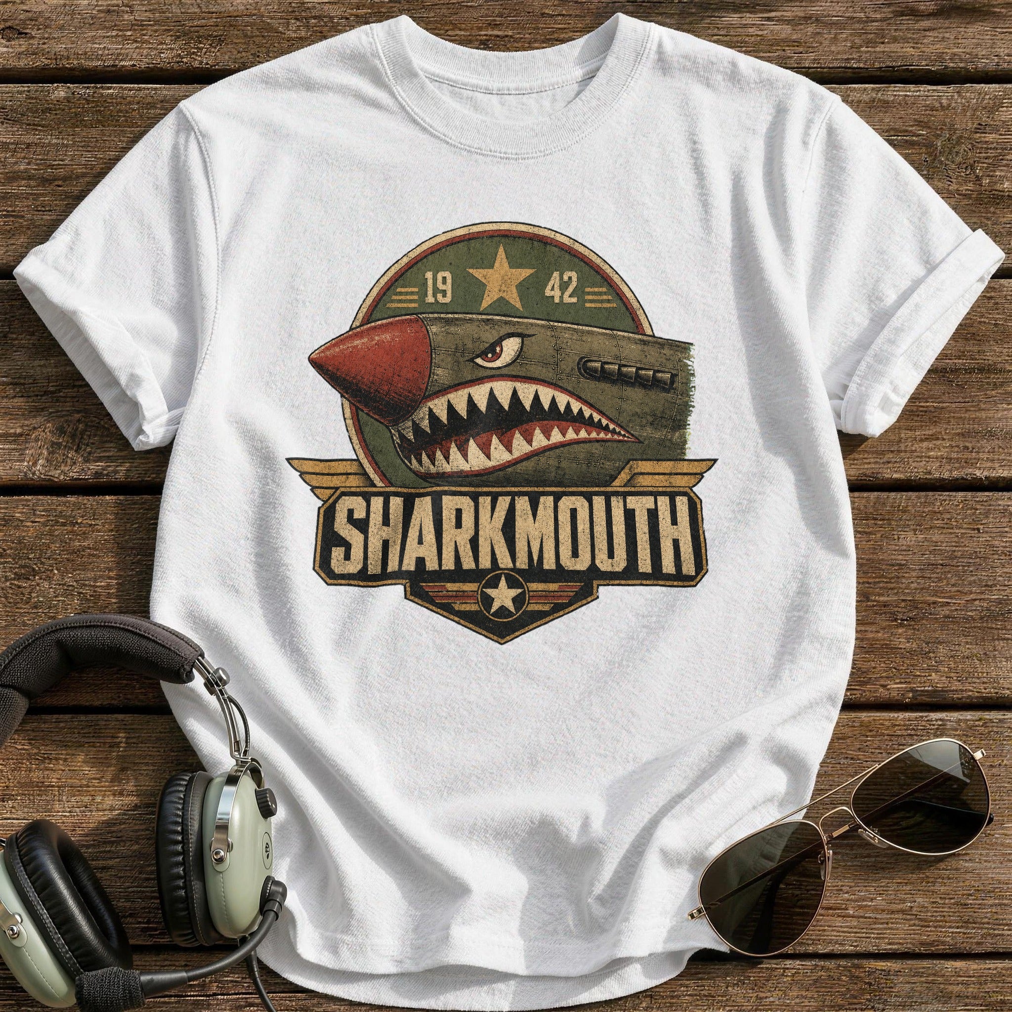 Teeth & Throttle T-Shirt - White